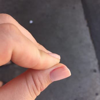 Eagle Nails - Previous nail polish still present and visible - Nail Salons Near Me - Arcadia, California