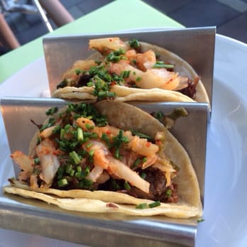 zinc@shade - Kalbi tacos with kimchee - New American Near Me - Manhattan Beach, California zinc@shade - Kalbi tacos with kimchee - New American Near Me - Manhattan Beach, California