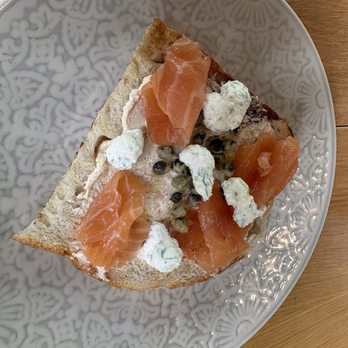 Surreal Global Kitchen - Salmon toast - Bars Near Me - Arlington, Virginia