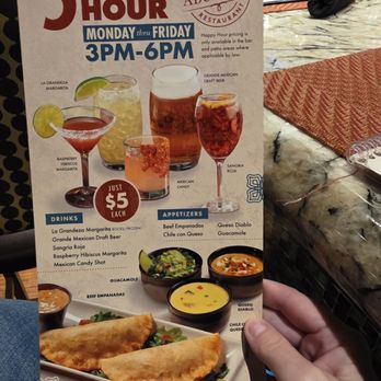 Abuelo's Mexican Restaurant - Happy Hour menu - Mexican Near Me - Fort Worth, Texas