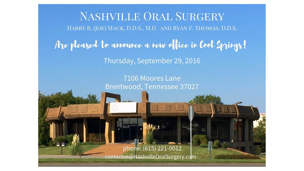 NASHVILLE ORAL SURGERY COOL SPRINGS Updated August 2024 7106 Moores