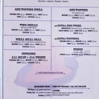 Doc's Bar Bq - Menu page 2 - Barbeque Near Me - Kirtland, New Mexico