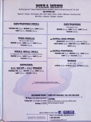 Menu photo 4 Doc's Bar Bq Kirtland, NM