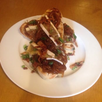 The Table At Fort Plain - Caramelized onions with Brie on toast - New American Near Me - Fort Plain, New York