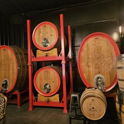 The barrel room.