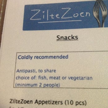 Zilte Zoen - "Coldly Recommended" has to be a literal translation - Coffee & Tea Near Me - Schoorl, New Hampshire