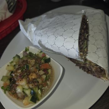 Elite Experience: Shawarma House - Beef Shawarma Pita (4/5) with Cucumber Salad - Yelp Events Near Me - San Diego, California