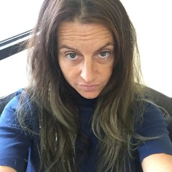 Lisa V Inc DBA - O’Briens Salon - Faded fashion color (my hair was green) before Catherine's amazing alchemy