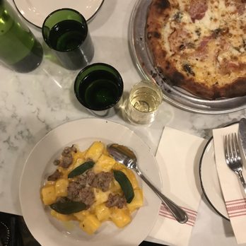 LUCA - Gnocchi and pizza with truffle oil and pancetta. - Italian Near Me - Lancaster, Pennsylvania LUCA - Gnocchi and pizza with truffle oil and pancetta. - Italian Near Me - Lancaster, Pennsylvania