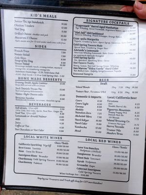 Menu photo 2 Cold Spring Tavern Santa Barbara, CA Menu photo 2 Cold Spring Tavern Santa Barbara, CA