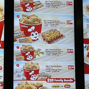 Jollibee - 2/3 of menu - 2/8/2021 - Fast Food Near Me - Anaheim, California