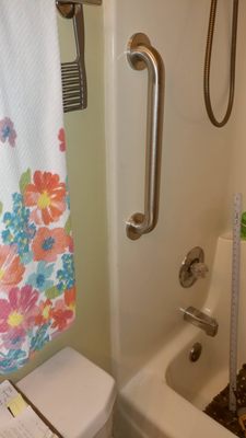 Tub, Shower and Toilet Installations - Grab Bars are helpful in all places around the house, especially in slippery areas such as a bathroom near the shower. Trust in the Grab Bar to let you get in and out of the shower safely. Tub, Shower and Toilet Installations - Grab Bars are helpful in all places around the house, especially in slippery areas such as a bathroom near the shower. Trust in the Grab Bar to let you get in and out of the shower safely.