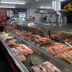 Josephs Market - Butcher case.