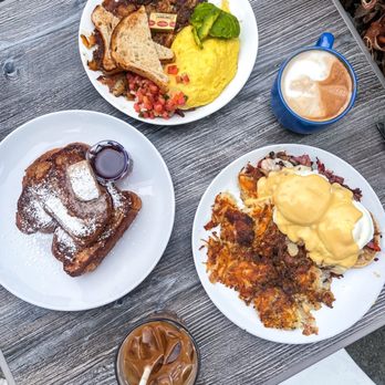 Cafe M - Classic Eggs Benedict Chicken Chorizo Scrambler Classic French Toast Cafe Latte - Breakfast & Brunch Near Me - Berkeley, California Cafe M - Classic Eggs Benedict Chicken Chorizo Scrambler Classic French Toast Cafe Latte - Breakfast & Brunch Near Me - Berkeley, California