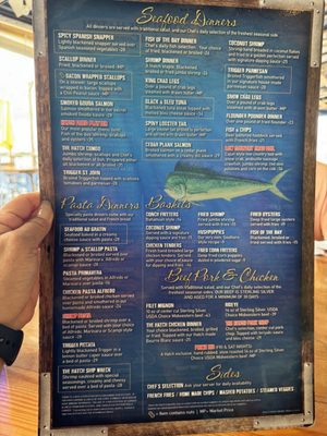 Menu photo 1 Down the Hatch Ponce Inlet, FL