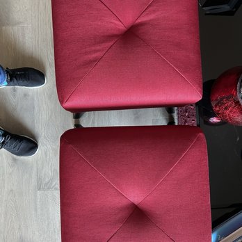 Stitch1Nine - The newly recovered red stools. They look awesome! - Furniture Reupholstery Near Me - National City, California Stitch1Nine - The newly recovered red stools. They look awesome! - Furniture Reupholstery Near Me - National City, California