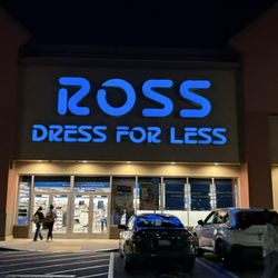 Ross Dress for Less - Front of store at night