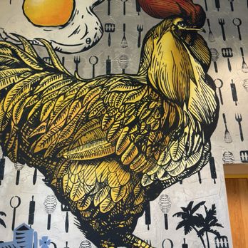 Crack’d Kitchen and Coffee - Mural inside the restaurant - Breakfast & Brunch Near Me - Plantation, Florida Crack’d Kitchen and Coffee - Mural inside the restaurant - Breakfast & Brunch Near Me - Plantation, Florida