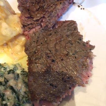 Del Frisco's Double Eagle Steakhouse - a gray overcooked rib eye. - Seafood Near Me - Boston, Massachusetts Del Frisco's Double Eagle Steakhouse - a gray overcooked rib eye. - Seafood Near Me - Boston, Massachusetts