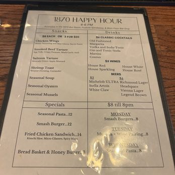 1870 Restaurant and Bar - Steakhouses Near Me - Midlothian, Virginia 1870 Restaurant and Bar - Steakhouses Near Me - Midlothian, Virginia