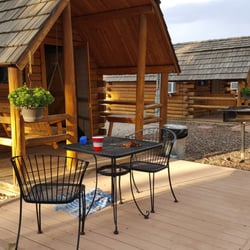 Greybull KOA - Cabin #1 with my mess already in place