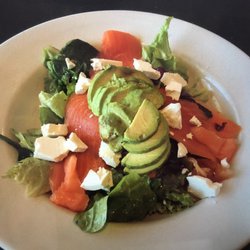 Village Pattisserie Cafe - Smoked Salmon and Goats Cheese Salad