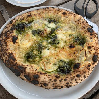 Farmshop - Caramelized lemon pesto pizza. Sweet and savory! - Breakfast & Brunch Near Me - Larkspur, California