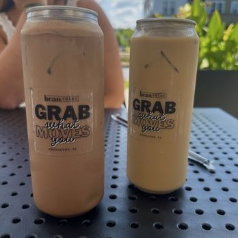 bean THERE: Grab-and-Go Specialty Café - 12 oz. Spicy Maya Mocha and vanilla oatmilk iced latte - Coffee & Tea Near Me - Princeton, New Jersey