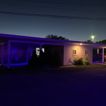 Miami Motel - The bungalows at night. I loved the blue lighting they used. - Hotels Near Me - Canandaigua, New York Miami Motel - The bungalows at night. I loved the blue lighting they used. - Hotels Near Me - Canandaigua, New York