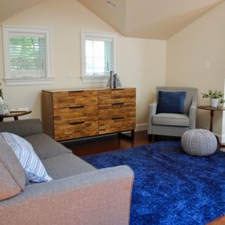 Seating area in Loft with pull out double size sofabed