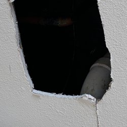 Ensemble Apartments - Discovery of moldy ac vent. 9/23. Get used to this diy method of apartment interior decorating.