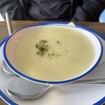 Yamas Greek Eatery - $6 AVGOLEMONO: lemon chicken soup. Must love lemon! So refreshing! I love this soup. - Greek Near Me - Walla Walla, Washington Yamas Greek Eatery - $6 AVGOLEMONO: lemon chicken soup. Must love lemon! So refreshing! I love this soup. - Greek Near Me - Walla Walla, Washington