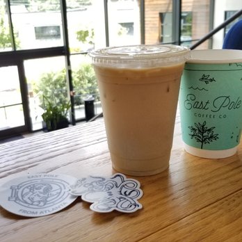 East Pole - Cute cups and free stickers, my iced latte :) - Coffee Roasteries Near Me - Atlanta, Georgia East Pole - Cute cups and free stickers, my iced latte :) - Coffee Roasteries Near Me - Atlanta, Georgia