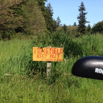 Guemes Island Ferry - Hahaha.., Best no trespassing sign ever! - Ferries Near Me - Anacortes, Washington