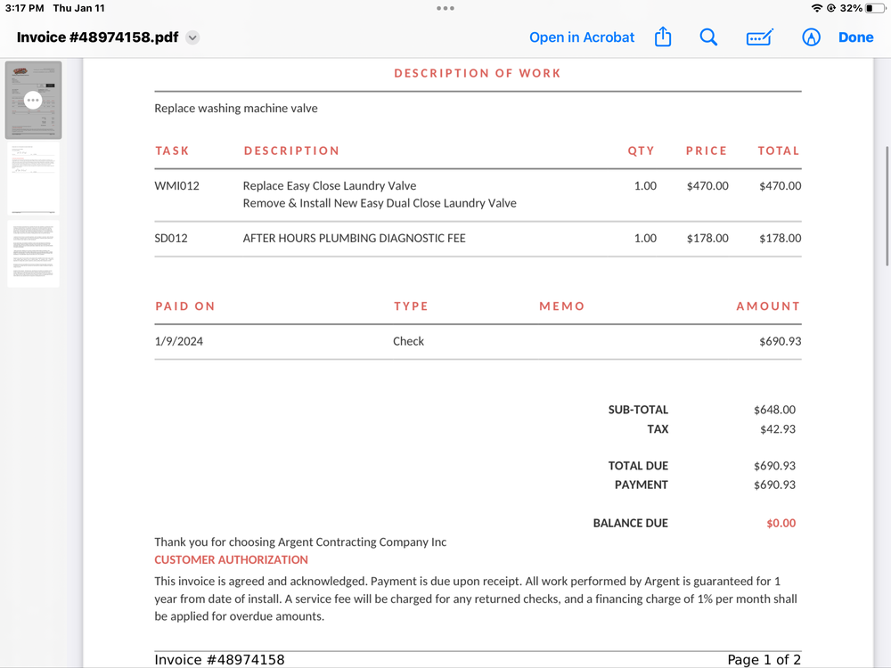 Slide of Argent Plumbing & Heating