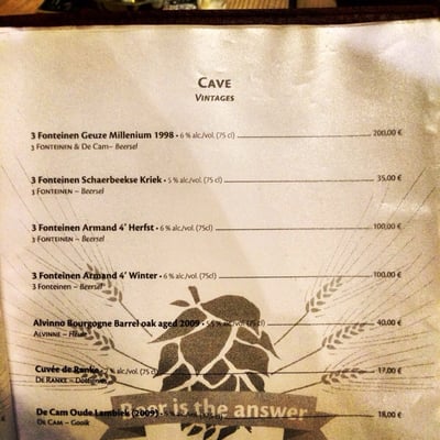Menu photo 5 Moeder Lambic Brussels, BRU