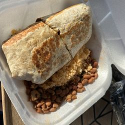 Haven Fresh Market - Beef burrito, rice and beans