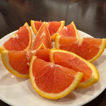 Happy Bee Kitchen - Complimentary dessert: Cara Cara oranges - Chinese Near Me - Artesia, California