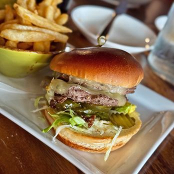 Serrato's Steakhouse - The Burger with PEPPER JACK Cheese - Steakhouses Near Me - Franklin, Tennessee