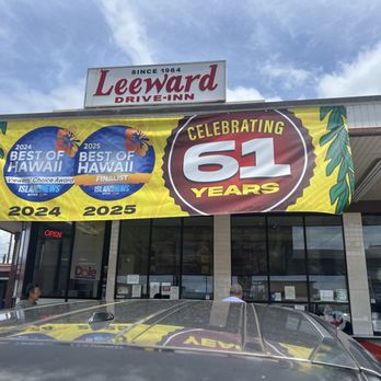 Leeward Drive Inn - Front@ the award winners . Open since1964! That's says alot!!! - Korean Near Me - Waipahu, Hawaii Leeward Drive Inn - Front@ the award winners . Open since1964! That's says alot!!! - Korean Near Me - Waipahu, Hawaii