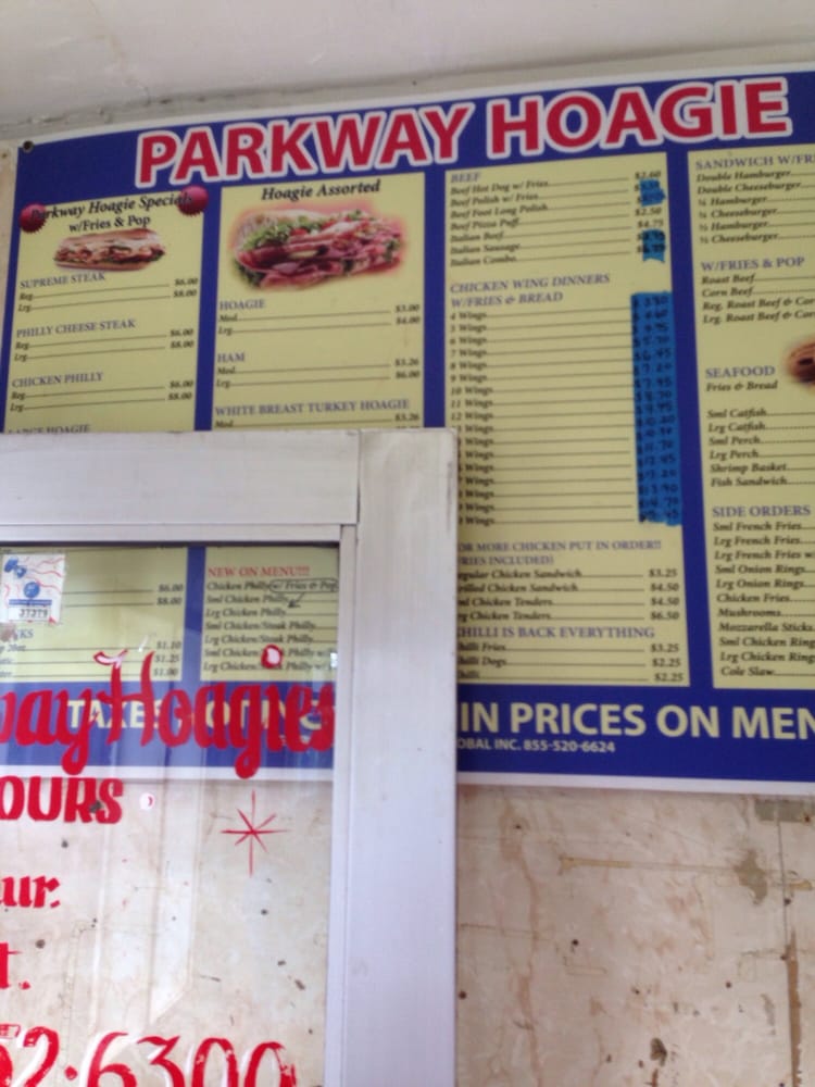 Food from Parkway Hoagies