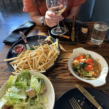 Blackbird Abbey - Steak and Frites and Caesar salad - New American Near Me - Whittier, California