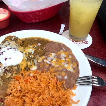 Miguel's Cocina - Chicken enchiladas with green sauce - Mexican Near Me - Coronado, California
