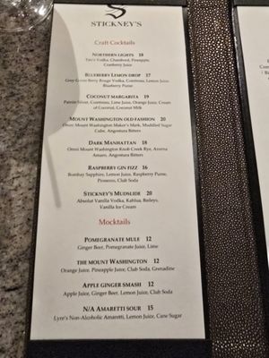 Menu photo 2 Stickney's Restaurant Bretton Woods, NH Menu photo 2 Stickney's Restaurant Bretton Woods, NH
