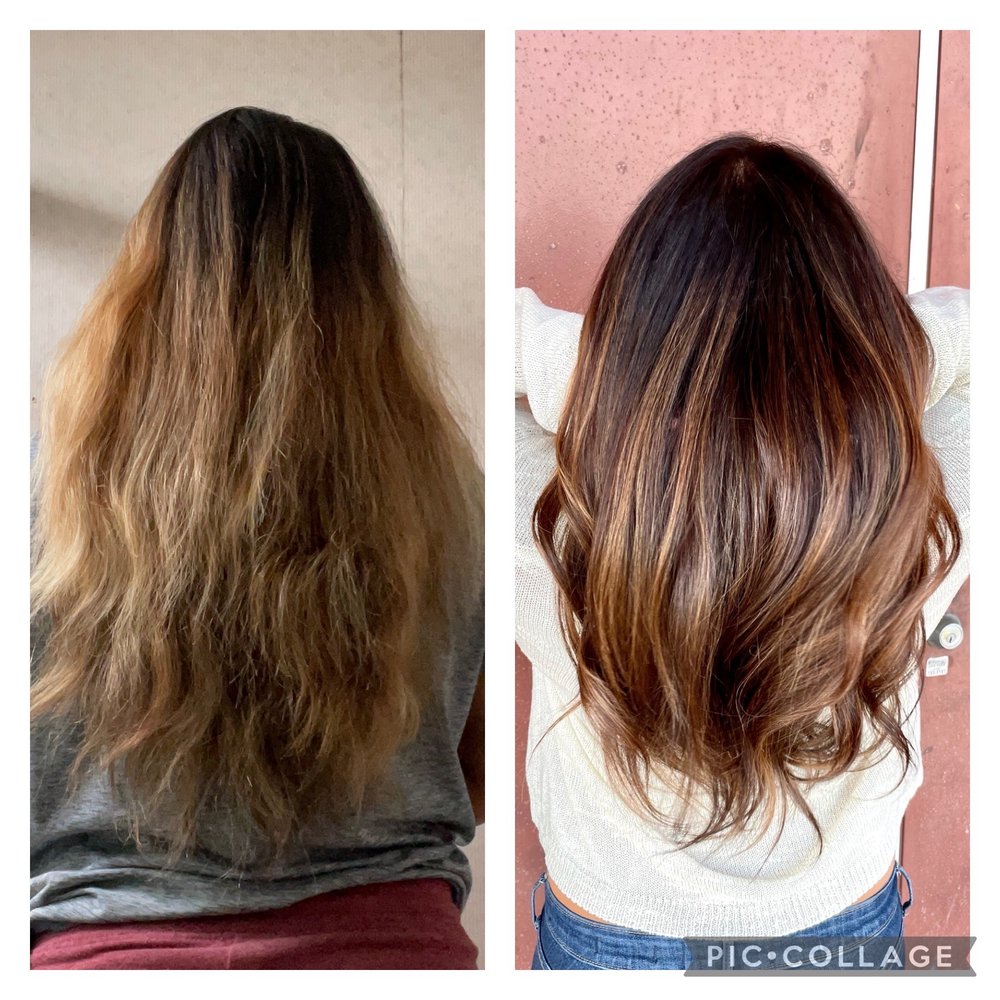 Ryan Hair - Before and After. Wanted caramel balayage and got it! - Hair Stylists Near Me - Santa Ana, California Ryan Hair - Before and After. Wanted caramel balayage and got it! - Hair Stylists Near Me - Santa Ana, California