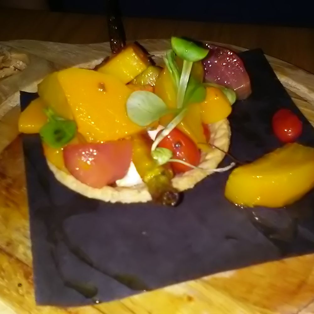 Bar Reyna - winter vegetable tart app. nye '16 - Mediterranean Near Me - Toronto, Ontario
