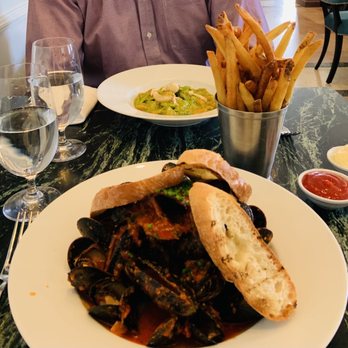 Café Riggs - Mussels with fries and sweet potato gnocchi. Both not great. - Breakfast & Brunch Near Me - Washington, DC, District of Columbia Café Riggs - Mussels with fries and sweet potato gnocchi. Both not great. - Breakfast & Brunch Near Me - Washington, DC, District of Columbia