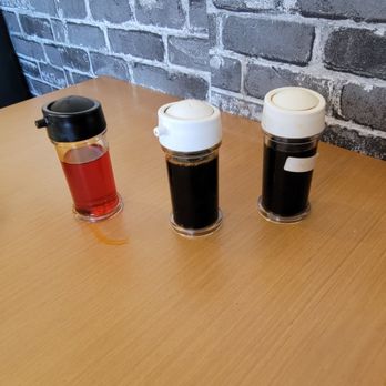 Dumplings N More - Sauces - Vinegar, Soy Sauce, Chile sauce - Chinese Near Me - Escondido, California Dumplings N More - Sauces - Vinegar, Soy Sauce, Chile sauce - Chinese Near Me - Escondido, California