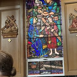 St Louis Catholic Church - Stained glass window