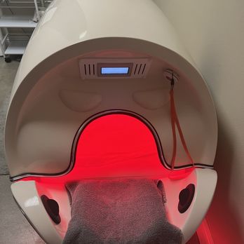 Sculpt Aesthetics Med Spa - Your head is out so you don't feel claustrophobic. There's a fan that blows on your face and fans inside to keep you cool - Medical Spas Near Me - Seal Beach, California